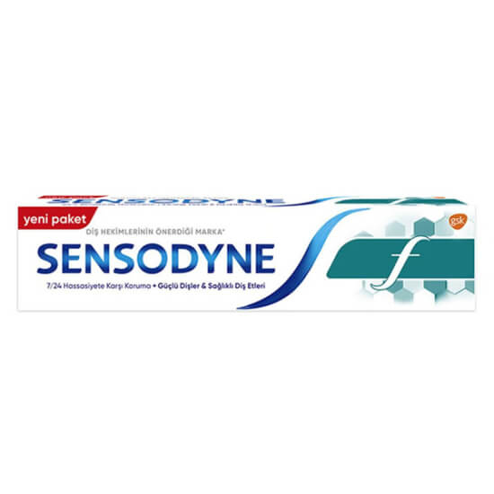 Sensodyne Florürlü Diş Macunu 50 ml hassas dişler için, çürüğe karşı florürlü, naneli ferahlık sağlayan macun- 1
