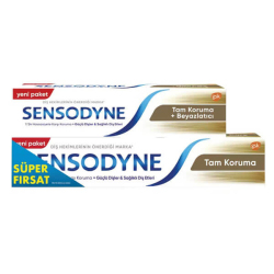 Sensodyne Tam Koruma Beyazlatıcı Diş Macunu 75 Ml + 50 Ml - Sensodyne