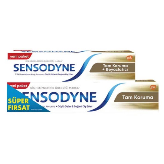  Sensodyne Tam Koruma Beyazlatıcı Diş Macunu 75 Ml + 50 Ml - 1