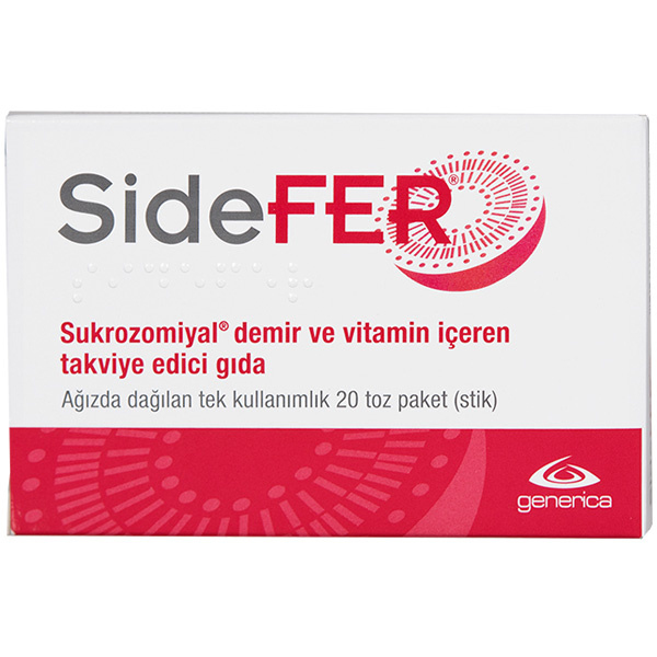 Sidefer Toz 20 Paket (Stick) Vitamin Takviyesi