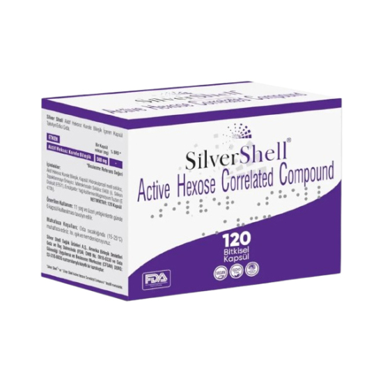 Silver Shell AHCC 500 mg 120 Vegan Kapsül