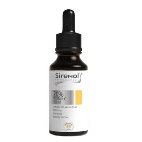 Sirenol %20 C Vitamini Serumu 30 ml aydınlatıcı yüz serumu C vitamini Koenzim Q10 B3 ve E vitaminli- 1