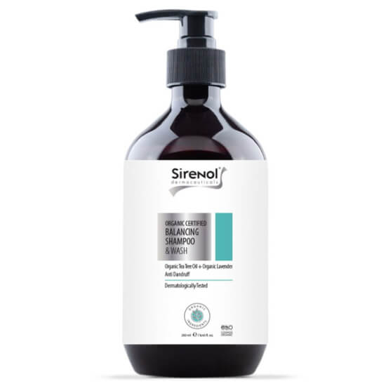 Sirenol Organik Dengeleyici saç ve vücut şampuanı 250 ml hassas ciltlere uygun doğal içerikli ürün- 1