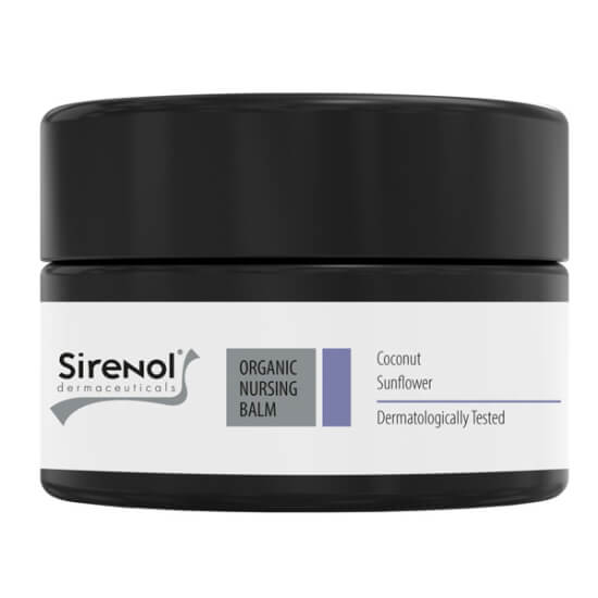 Sirenol organik göğüs ucu kremi 15 ml tüp kutu görseli lanolin içermez organik içerik anne bakım kremi- 1