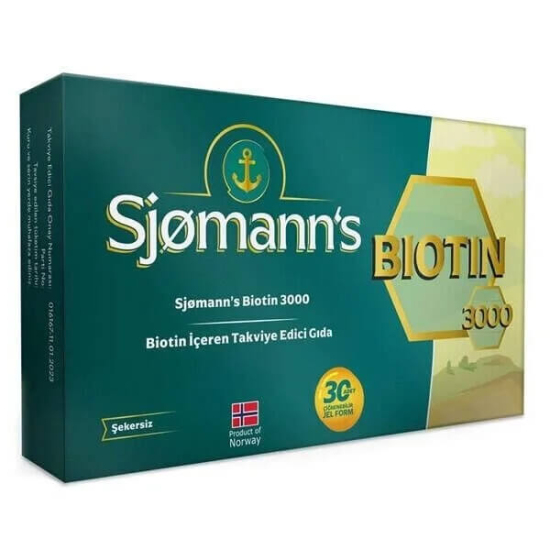  Sjomann s Biotin Çiğnenebilir Jel 30 Tablet - 1
