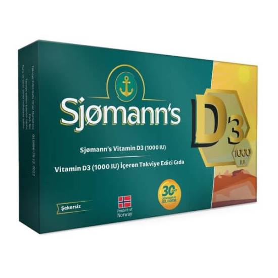  Sjomann s D3 Çiğnenebilir Jel 30 Tablet - 1