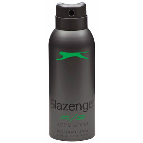 Slazenger Active Sport yeşil erkek deodorant sprey 150 ml aerosol şişe tazeleyici ferah koku günlük kullanım- 1