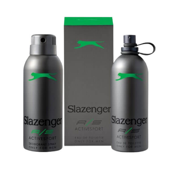  Slazenger Activesport Yeşil Kofre - Parfüm 125 ml + Deodorant 150 ml - 1