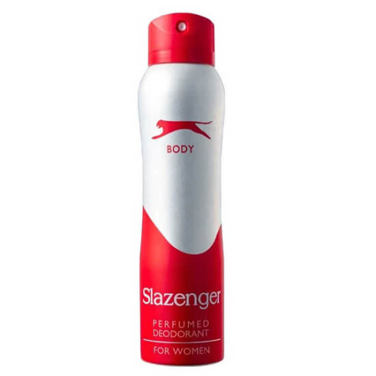 Slazenger Women Deodorant Kırmızı 150 ml kadın deodorant sprey aerosol şişe ferah koku terleme ve koku önleyici- 1