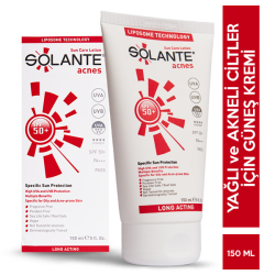 Solante - Solante Acnes Spf 50 150 ML Yağsız Güneş Kremi Solante - Solante Acnes Spf 50 150 ML Yağsız Güneş Kremi