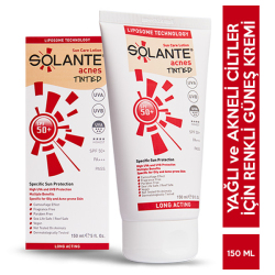 Solante - Solante Acnes Tinted Spf 50 150 ML Renkli Güneş Kremi Solante - Solante Acnes Tinted Spf 50 150 ML Renkli Güneş Kremi