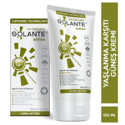 Solante - Solante Antiox Spf 50 150 ML Anti Aging Etkili Güneş Kremi Solante - Solante Antiox Spf 50 150 ML Anti Aging Etkili Güneş Kremi