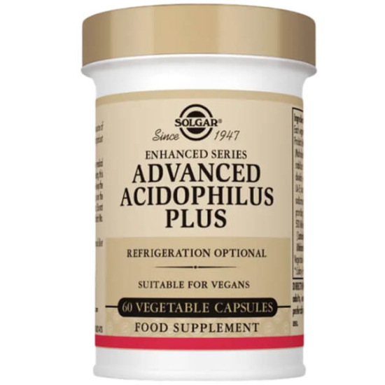 Solgar Advanced Acidophilus Plus 60 kapsül probiyotik, 1 milyar canlı, LA-5 500 milyon, BB-12 500 milyon, vegan- 2