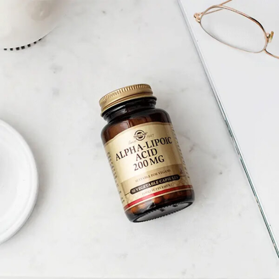 Solgar Alpha Lipoic Acid 200 mg 50 tablet vegan kapsül şeker tuz nişasta içermez alfa lipoik asit takviyesi- 2