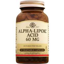 Solgar - Solgar Alpha Lipoic Acid 60 Mg 30 Kapsül Alfa Lipoik Asit Takviyesi Solgar - Solgar Alpha Lipoic Acid 60 Mg 30 Kapsül Alfa Lipoik Asit Takviyesi