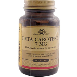 Solgar - Solgar Beta Carotene 7 Mg 60 Softjel - Beta Karoten Takviyesi Solgar - Solgar Beta Carotene 7 Mg 60 Softjel - Beta Karoten Takviyesi