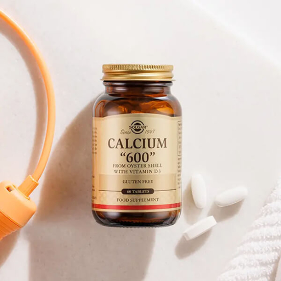 Solgar Calcium 600 Oyster Shell 60 tablet, 600 mg kalsiyum karbonat ve D3 vitamini 7,5 mcg, yetişkinler için- 2