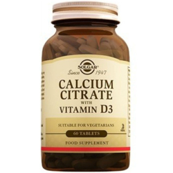 Solgar - Solgar Calcium Citrat With Vitamin D3 60 Tablet Kalsiyum Takviyesi Solgar - Solgar Calcium Citrat With Vitamin D3 60 Tablet Kalsiyum Takviyesi