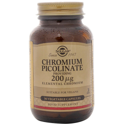 Solgar - Solgar Chromium Picolinate 200 Mcg 90 Kapsül Krom Takviyesi Solgar - Solgar Chromium Picolinate 200 Mcg 90 Kapsül Krom Takviyesi