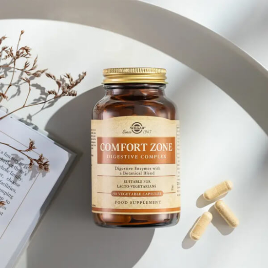 Solgar Comfort Zone Digestive Complex 90 bitkisel kapsül sindirim enzimleri amilaz proteaz laktaz kimyon rezene zencefil- 2