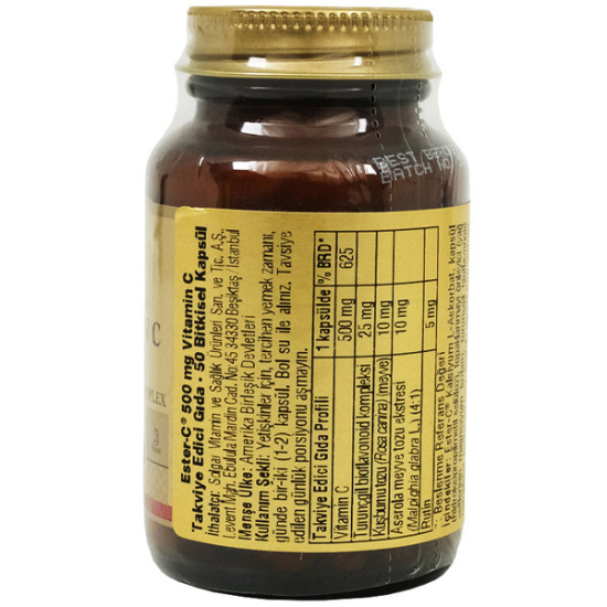 Solgar Ester C Plus 500 Mg 50 Tablet C Vitamini Takviyesi - 2