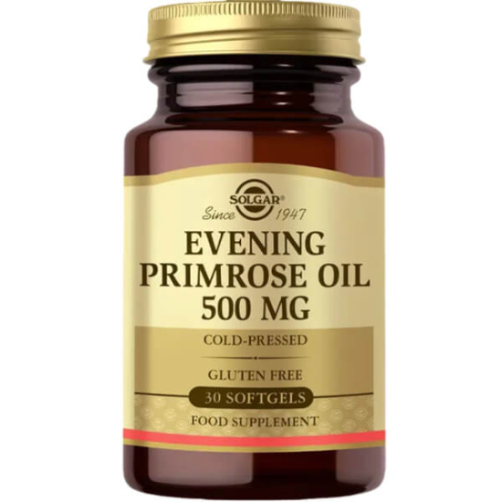 Solgar Evening Primrose Oil 500 mg 30 softjel primroz yağı, linoleik asit 365 mg, GLA 45 mg içeren takviye- 1