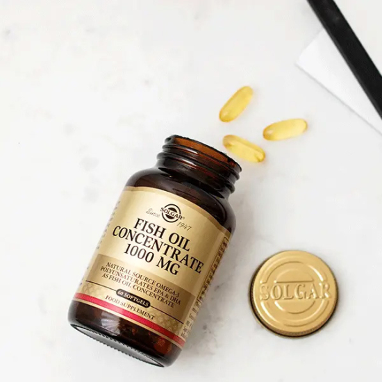 Solgar Fish Oil 1000 mg balık yağı 60 yumuşak kapsül, her kapsülde 160 mg EPA ve 100 mg DHA içerir- 2