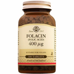 Solgar - Solgar Folacin (Folic Acid) 100 Tablet Folik Asit Takviyesi Solgar - Solgar Folacin (Folic Acid) 100 Tablet Folik Asit Takviyesi