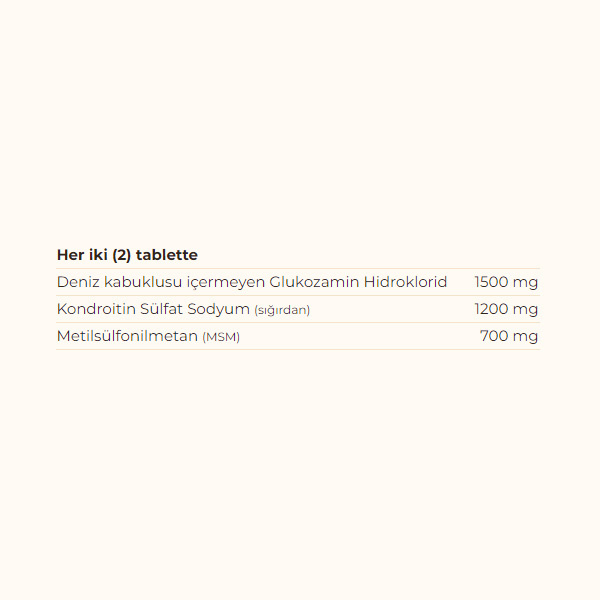 Solgar Glucosamin Kondroitin Msm 60 Tablet