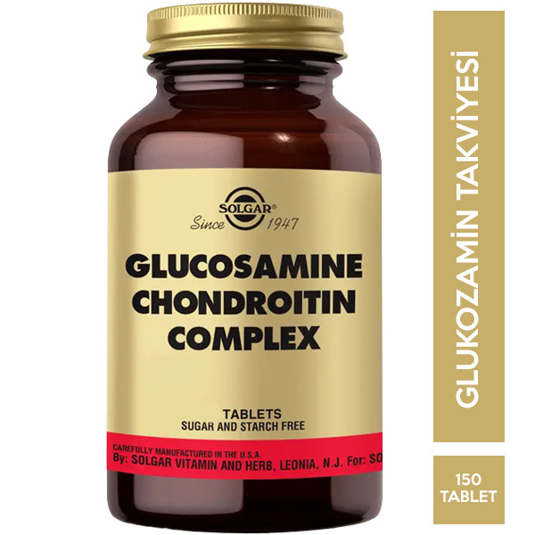 Solgar Glucosamine Chondroitin Complex 150 Tablet Glukozamin Takviyesi