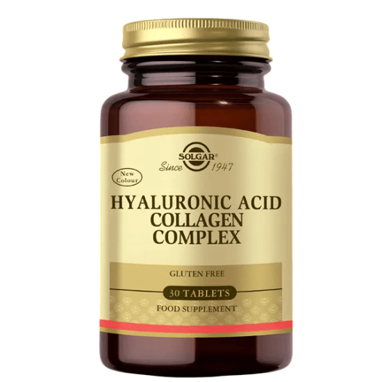 Solgar Hyaluronic Acid Collagen Complex 30 tablet, Tip II kollajen 1200 mg, hyaluronik asit 120 mg, C vitamini 100 mg- 1