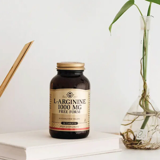 Solgar L-Arginine 1000 mg 90 tablet takviye edici gıda 1 tablette 1000 mg L-Arjinin serbest form şeker tuz nişasta içermez vegan- 2
