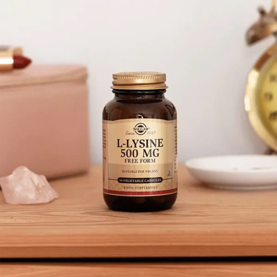 Solgar L-Lysine 500 mg 50 tablet bitkisel kapsül, kapsül başına 500 mg L-lizin, vegan ve vejetaryen takviye- 2