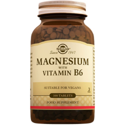 Solgar - Solgar Magnesium Vitamin B6 100 Tablet Magnezyum Takviyesi Solgar - Solgar Magnesium Vitamin B6 100 Tablet Magnezyum Takviyesi