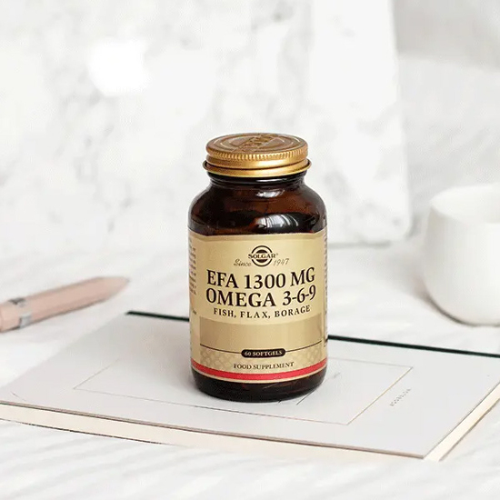 Solgar Omega 3-6-9 EFA 1300 mg 60 softjel balık yağı keten tohumu yağı hodan yağı omega 3 6 9 takviye- 2