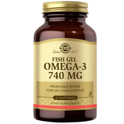 Solgar Omega 3 740 mg Fish Gel 50 Softjel - Solgar