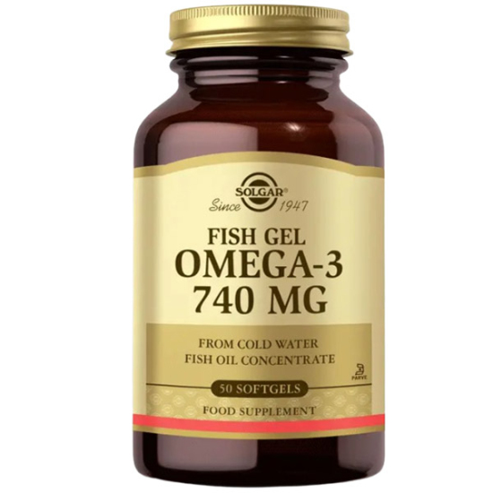  Solgar Omega 3 740 mg Fish Gel 50 Softjel - 1