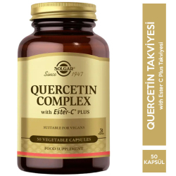 Solgar - Solgar Quercetin Complex With Ester C Plus 50 Kapsül Kuersetin Takviyesi Solgar - Solgar Quercetin Complex With Ester C Plus 50 Kapsül Kuersetin Takviyesi