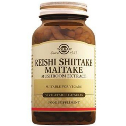 Solgar - Solgar Reishi Shiitake Maitake Mushroom Extract 50 Kapsül Solgar - Solgar Reishi Shiitake Maitake Mushroom Extract 50 Kapsül