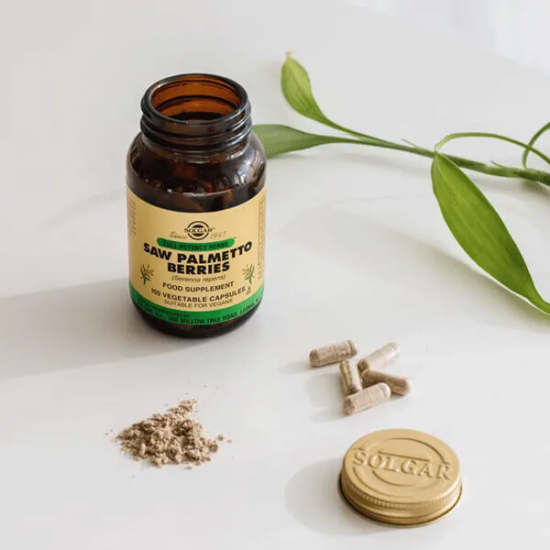 Solgar Saw Palmetto Berries 100 kapsül, 300 mg Serenoa repens ekstresi ve 220 mg meyve tozu, takviye- 2