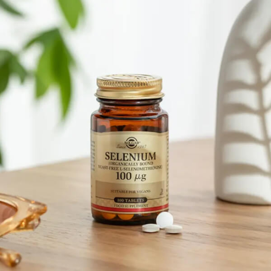 Solgar Selenium 100 mcg 100 tablet vegan selenyum takviyesi, L-selenometiyonin içerir, şeker tuz nişasta içermez- 2