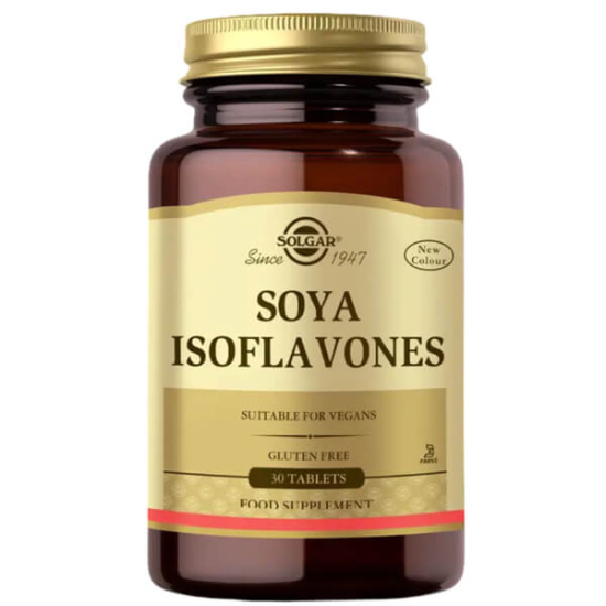 Solgar Soya Isoflavones 60 tablet 38 mg soya izoflavonu nişastasız vegan vejetaryen gıda takviyesi şişe- 1