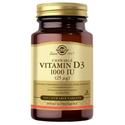 Solgar Vitamin D3 1000 IU 100 Çiğnenebilir Tablet - Solgar