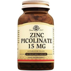 Solgar - Solgar Zinc Picolinate 15 mg 100 Tablet Çinko Takviyesi Solgar - Solgar Zinc Picolinate 15 mg 100 Tablet Çinko Takviyesi