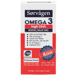 Sorvagen Omega 3 High DHA Norveç Balık Yağı 50 Kapsül - Sorvagen
