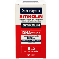 Sorvagen Sitikolin DHA Omega 3 30 Kapsül - Sorvagen