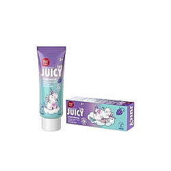 Splat Juicy Lab +3 Yaş Üzümlü Çocuk Diş Macunu Renkli Simli Çürük Önleyici Doğal Macun 55 ml - Splat