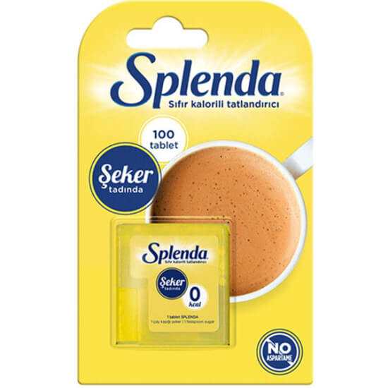 Splenda tatlandırıcı 100 tablet, pratik tablet form, 1 tablet 5 g şeker tadı, kolay eriyen düşük kalorili tatlandırıcı- 1