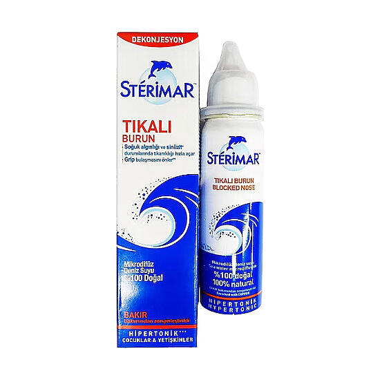 Sterimar Burun Spreyi Blocked Nose Hipertonik 100 ml - 1