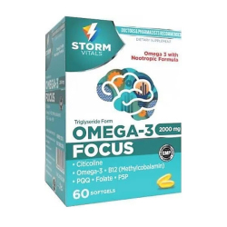 Storm Vitals Omega 3 - Focus Sitikolin 60 Softjel - Storm Vitals